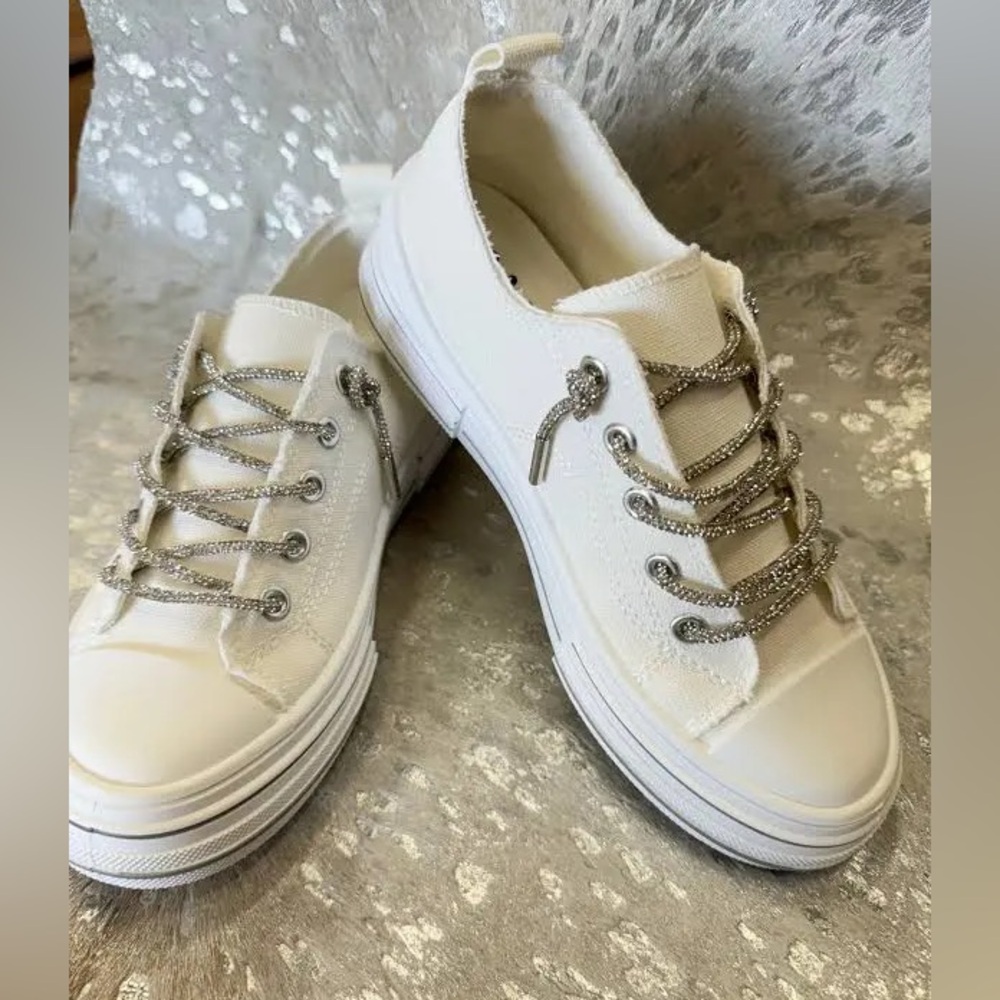 Very G White sneaker silver laces - Picture 2 of 7